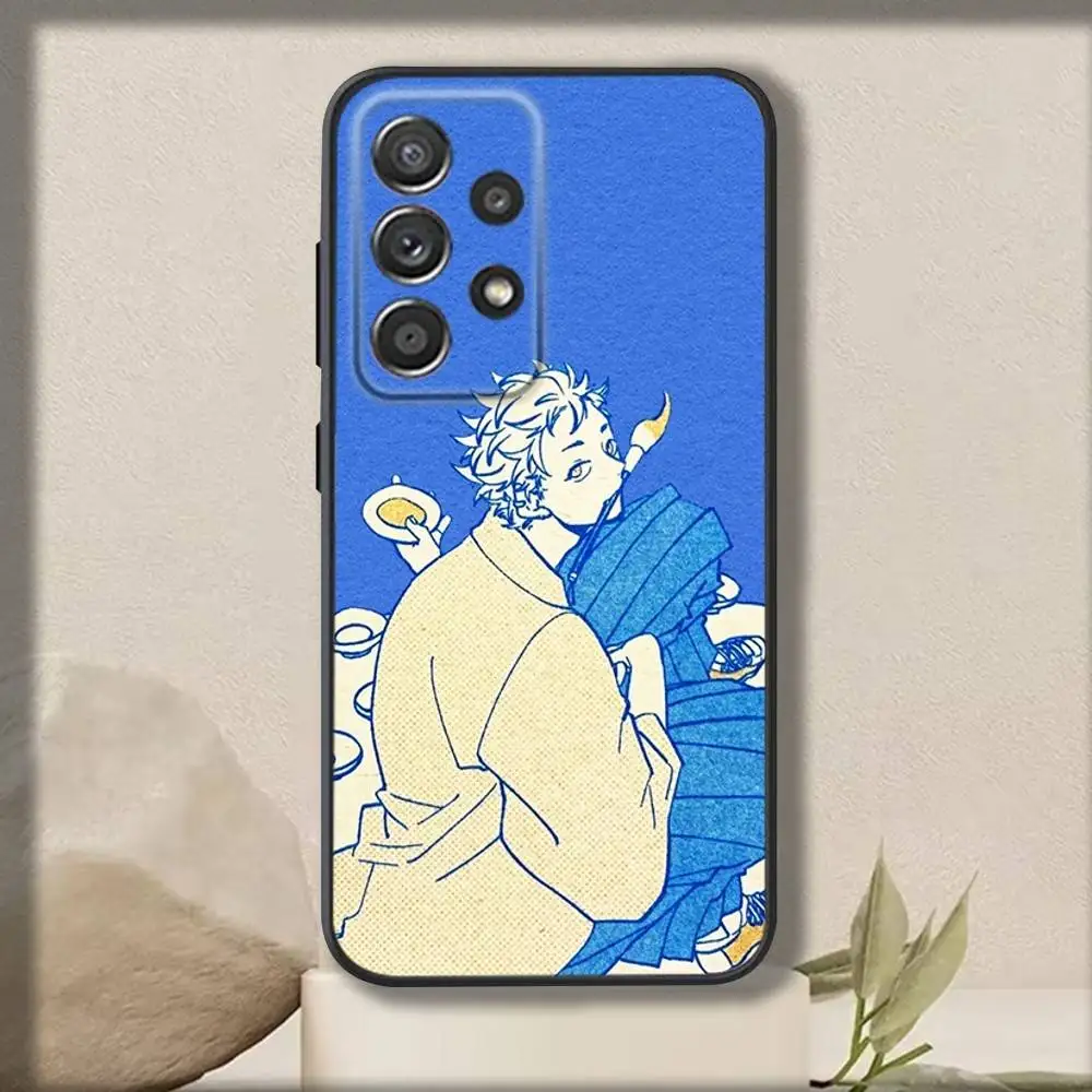 Y-Yatoras Anime Y-Yaguchi Phone Case For Samsung S 25,24,23,22,30,21,10,9,Ultra,Plus,Lite,FE,4,5 G Soft Black Case