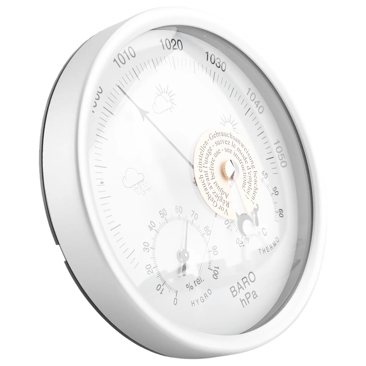 

RA-Digital Indoor Hygrometer Portable 3 in 1 Wall Hanging Weather Thermometer Barometer Hygrometer Home Decor 132MM Use for