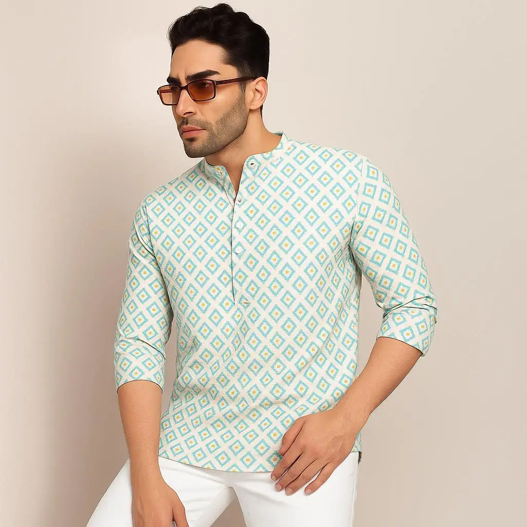 الرجال المسلمين الإسلامية العربية المرقعة مخطط التطريز عيد قميص مسلم جوبا عبايات فضفاضة غير رسمية 2026 Ropa Musulmana Hombre #6