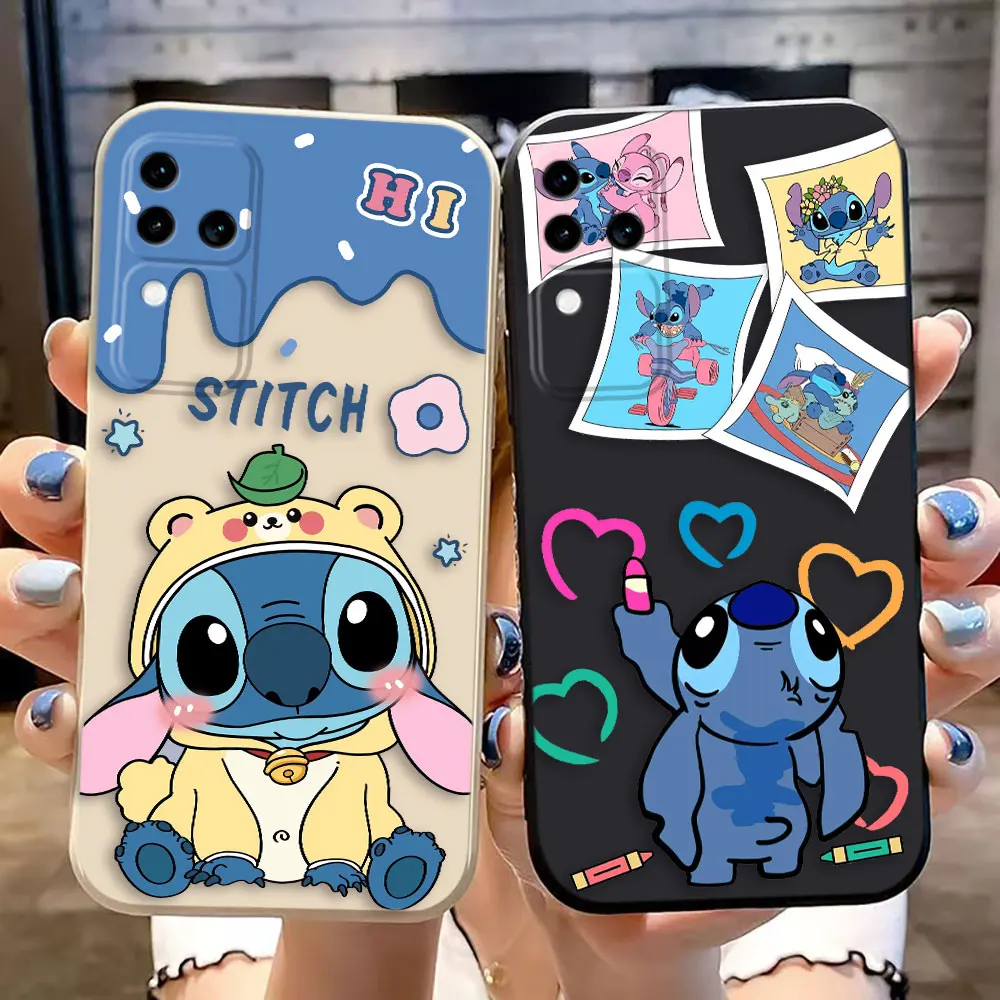 Disney Baby Cute Stitch Cover Phone Case For VIVO S16 V30 V30E V29 V29E V27 V27E V25 V23 V23E V21 V21E V20 SE V17 V15 Case Funda