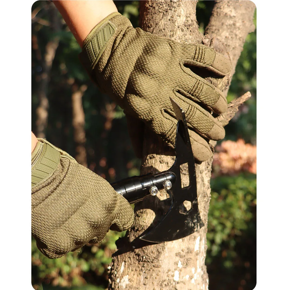 Taktische Touchscreen-Vollfingerhandschuhe für Herren, kompatibel mit Kampfschießen, Jagd, Outdoor-Sport, Arbeit, Fäustlinge – Detail 9