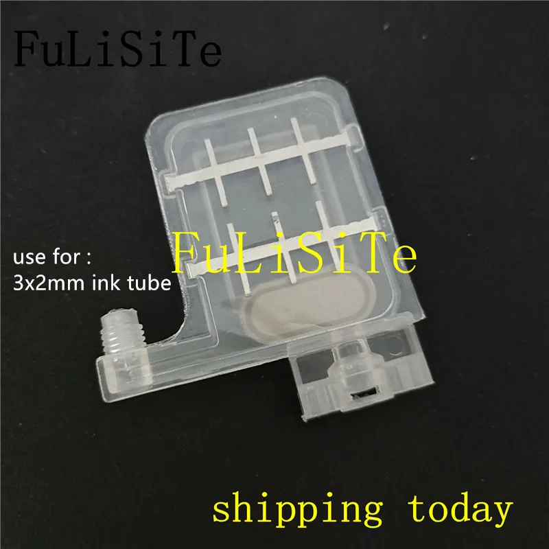 10 peças Genuine FuLiSiTe Transparente DX5 grande tinta amortecedor 4720 i3200 DX5 xp600 Allwin Humano Xuli impressora filtro dumper de tinta