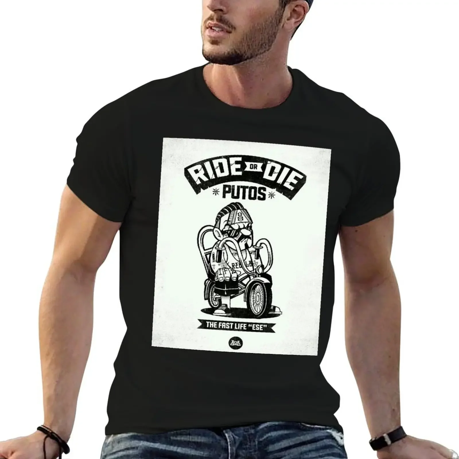 Ride Or Die Ese T-Shirt anime figures graphic t shirts custom shirt vintage graphic tee Men's cotton t-shirt