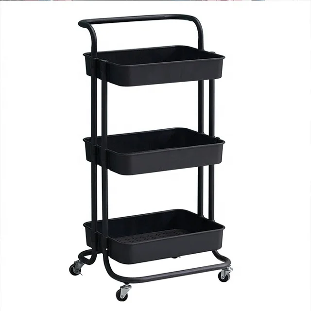 Handcart, with Wheels for Mobility, Multi-layer Storage Tool Cart, Bedroom Kitchen Storage, Multi-color