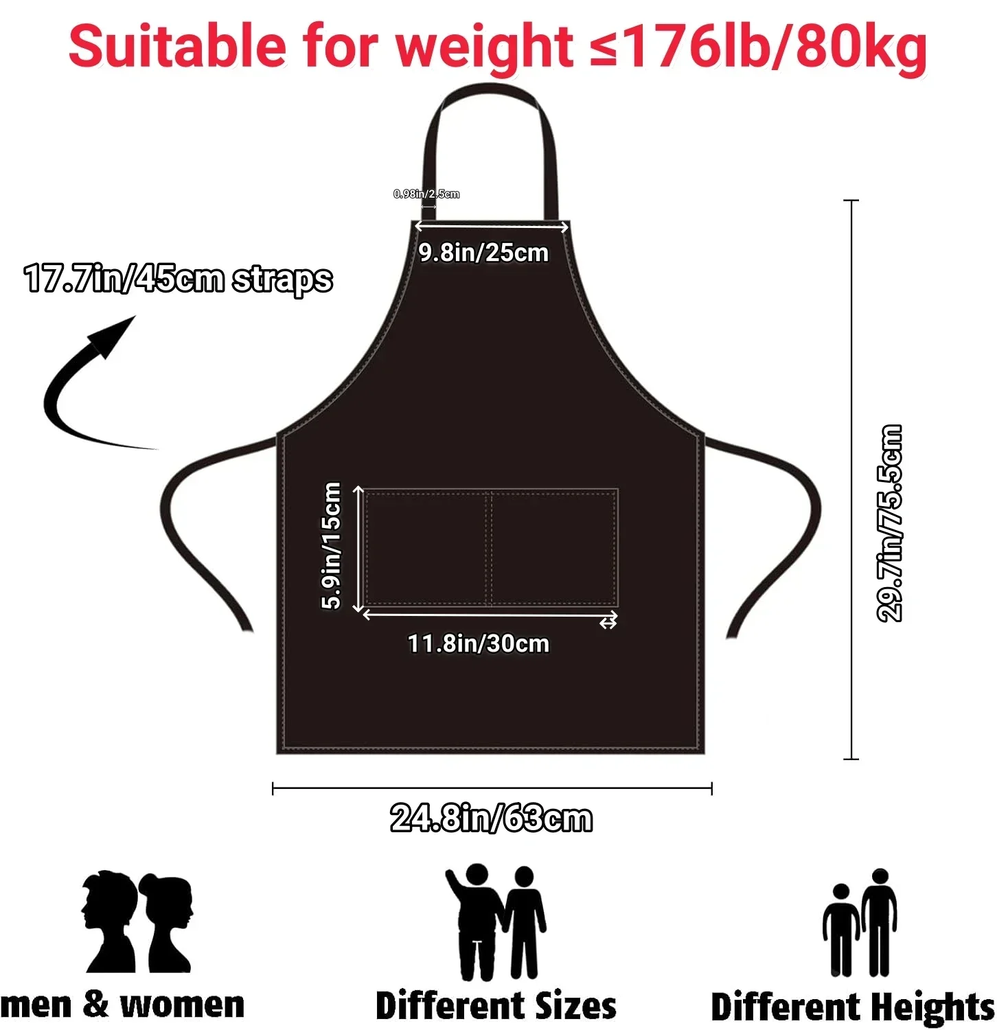 Unisex Chef Bib Aprons with 2 Pockets 12-120Pcs Set for Kitchen Painting Sewing Christmas Cookie Party Server Versatile Kitchenw