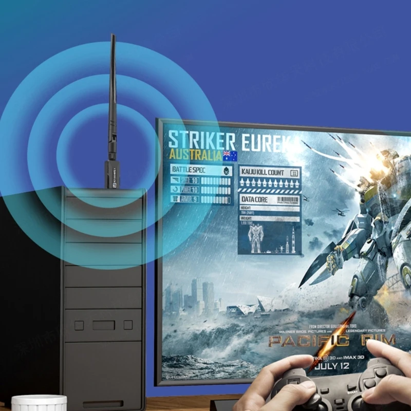 Scheda rete wireless USB 2 in 1 connessione wireless con ricevitore WIFI BT5.1 per vari dispositivi