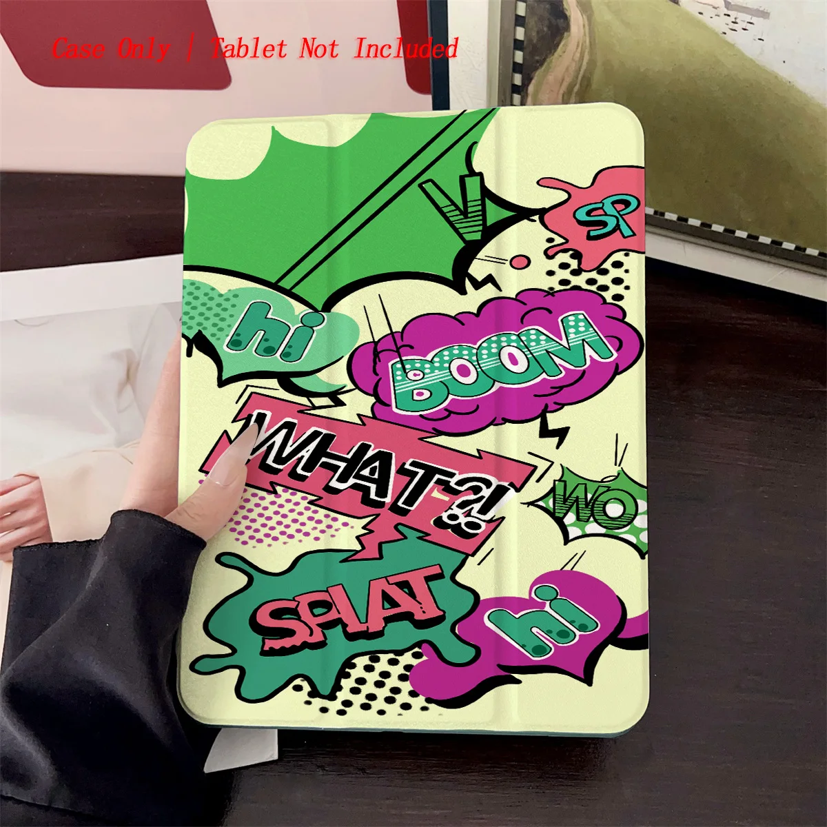 

Multi-Color Cartoon Cool Style Pattern iPad Case - 360° Rotatable Foldable Cover for Apple iPad Pro/Air/Mini