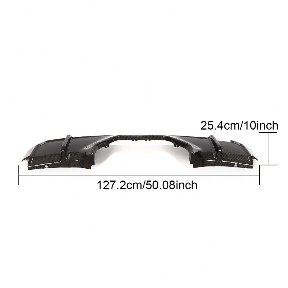 Dry Carbon Fiber Car Rear Lip Diffuser for BMW G80 M3 G82 M4 Sedan Coupe 2021+ Back Bumper Lips Diffuser