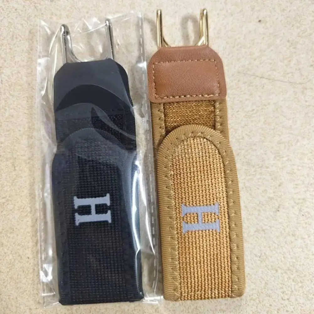 Hook & Loop Elastic Waist Belt, Adjustable Lazy No-Buckle Belt, Comfortable Stretch Waistband for Jeans, Pants and All Outfits