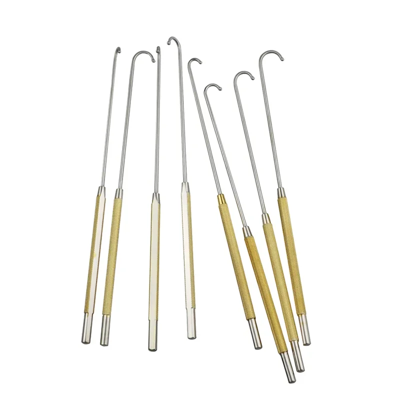 200mm Veterinary Instruments Spay Snook Hook Animal Ovaries Removal Hook Vet Snook Ovariectomy Hook Medical Pet Tools