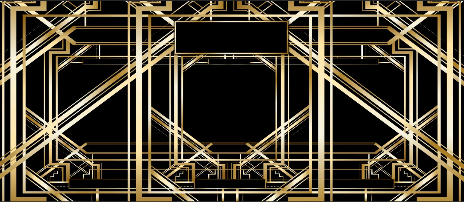 10x20FT Personalized Black Gold Retro Great Gatsby Happy Birthday Wedding Custom Photo Studio Backdrop Background Seamless Vinyl