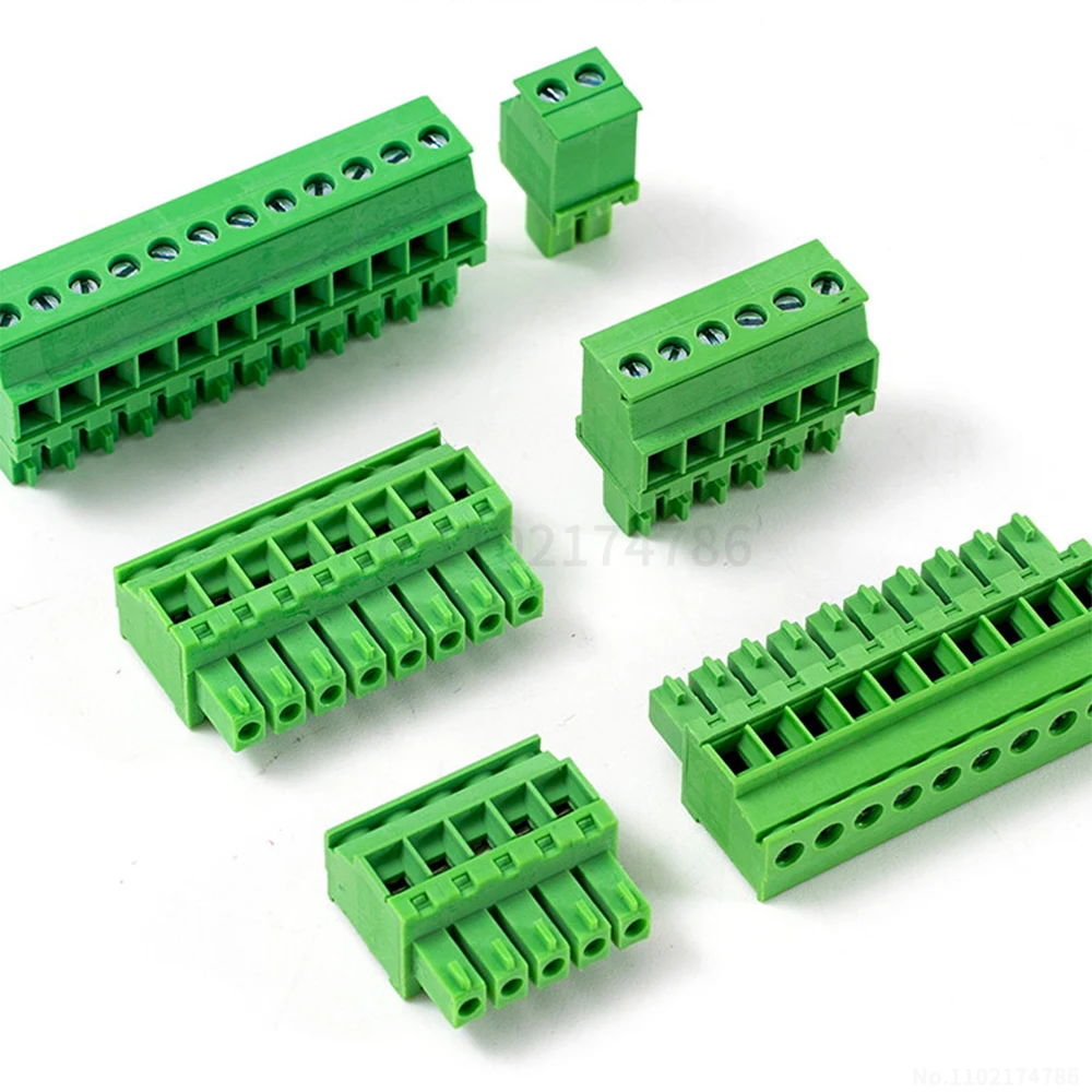 (5 pcs) KF 2EDGKA - 3.81mm pitch side-entry plug terminal block connector 2~24P pluggable 15edgka 3.81
