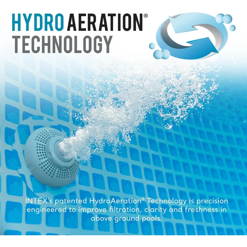 Intex Ultra XTR Deluxe Above Ground Swimming Pool Set: 16ft x 48in –Includes 1500 GPH Cartridge Sand Filter Pump– Rust Resistant