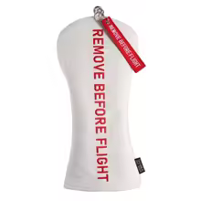 Red Remove Before Flight Synthetic Leather Golf Headcover Square Large Mallet Blade Putter Headcover 460CC Driver covers - AliExpress 