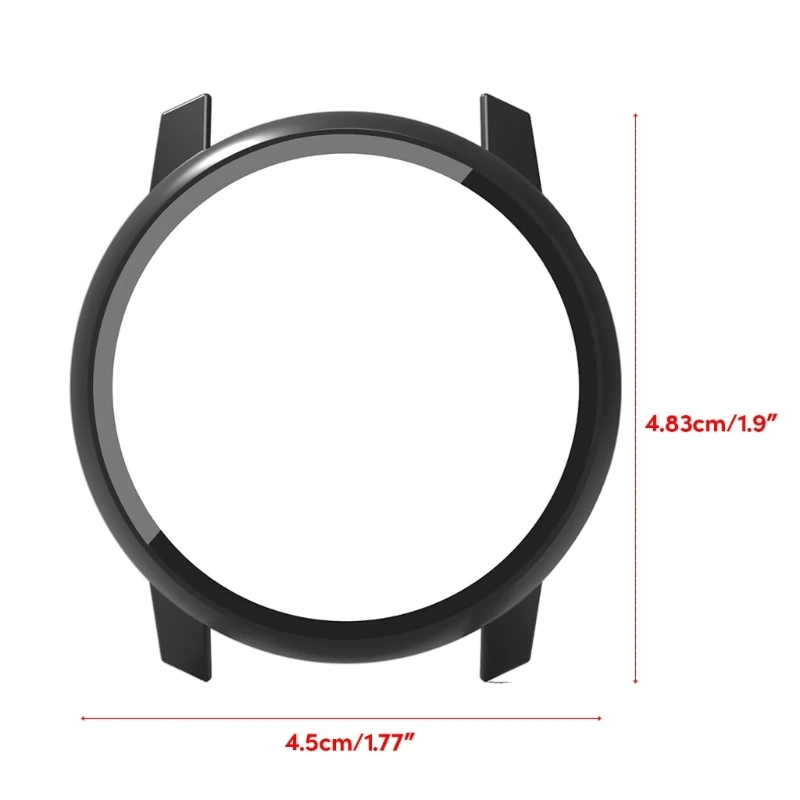 กรอบสมาร์ทวอทช์ที่อยู่อาศัยฟิล์มกระจกนิรภัยฝาครอบพีซีแบบแข็งเหมาะสำหรับ Coros Pace 3 ตัวป้องกันหน้าจอเปลือกหอยกันกระแทก