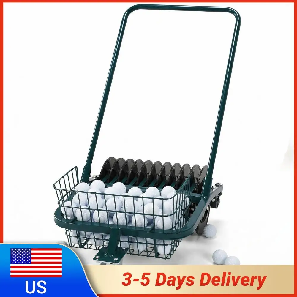 

Тележка для сбора мячей для гольфа: не нужно наклоняться, ручная машина для сбора мячей, экономит время и силы для тренировок и практики на заднем дворе