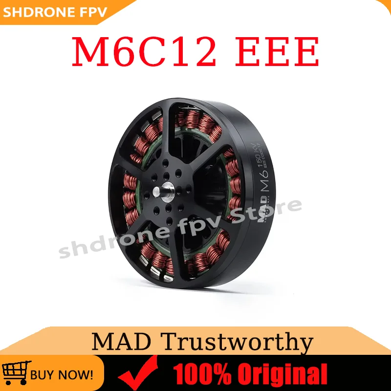 MAD M6C12 EEE 150KV/170KV 12S 280KV/400KV 6S Brushless Motor 6mm Shaft Diameter for RC Multirotor Quadcopter Hexrcopter Drone