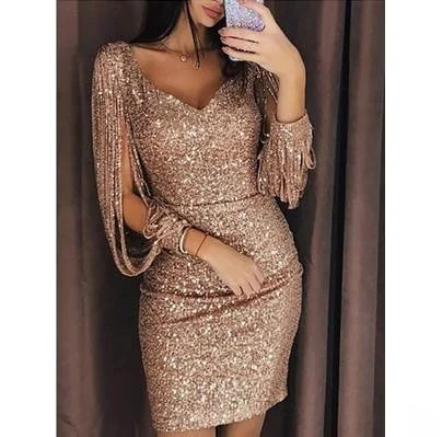 Sexy Long Sve V-Ne … - image