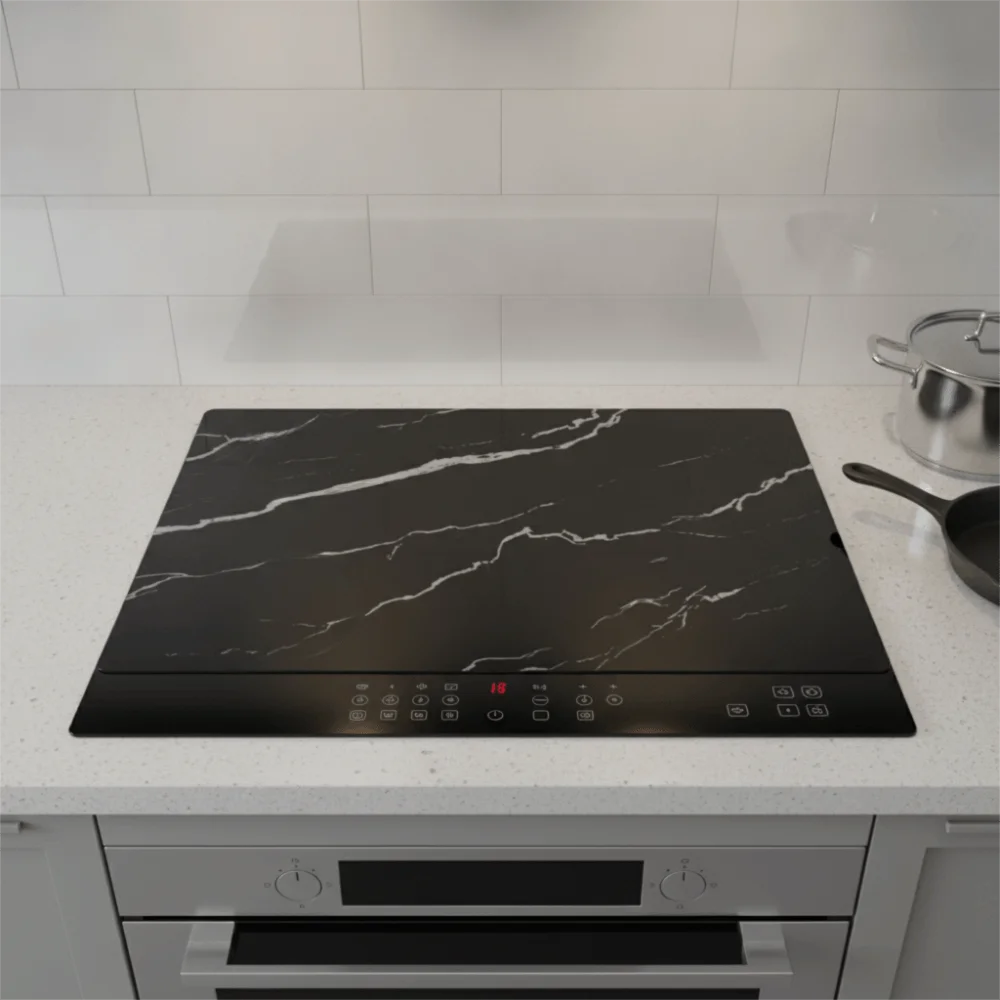 Silicone Induction Cook-top Mat Heat-resistant Non-Slip Induction Cooker Cover Pad Rectangular Large-sized Pot Mat Glass Stove