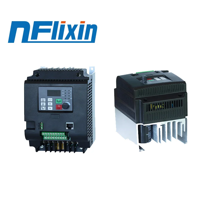 NFlixin Frequency Converter 220 to 380 VFD Single Phase Input Three Phase Output 2.2/3.7/5.5/7.5-30 KW Variable Frequency Drives
