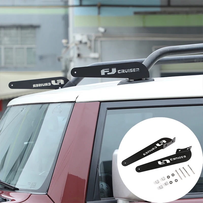 

For Toyota FJ Cruiser 2007-2021 52 Inch Light Bar Roof Rack Top Mounts Windshield Curved Lamp Bracket Exterior Car Accessories