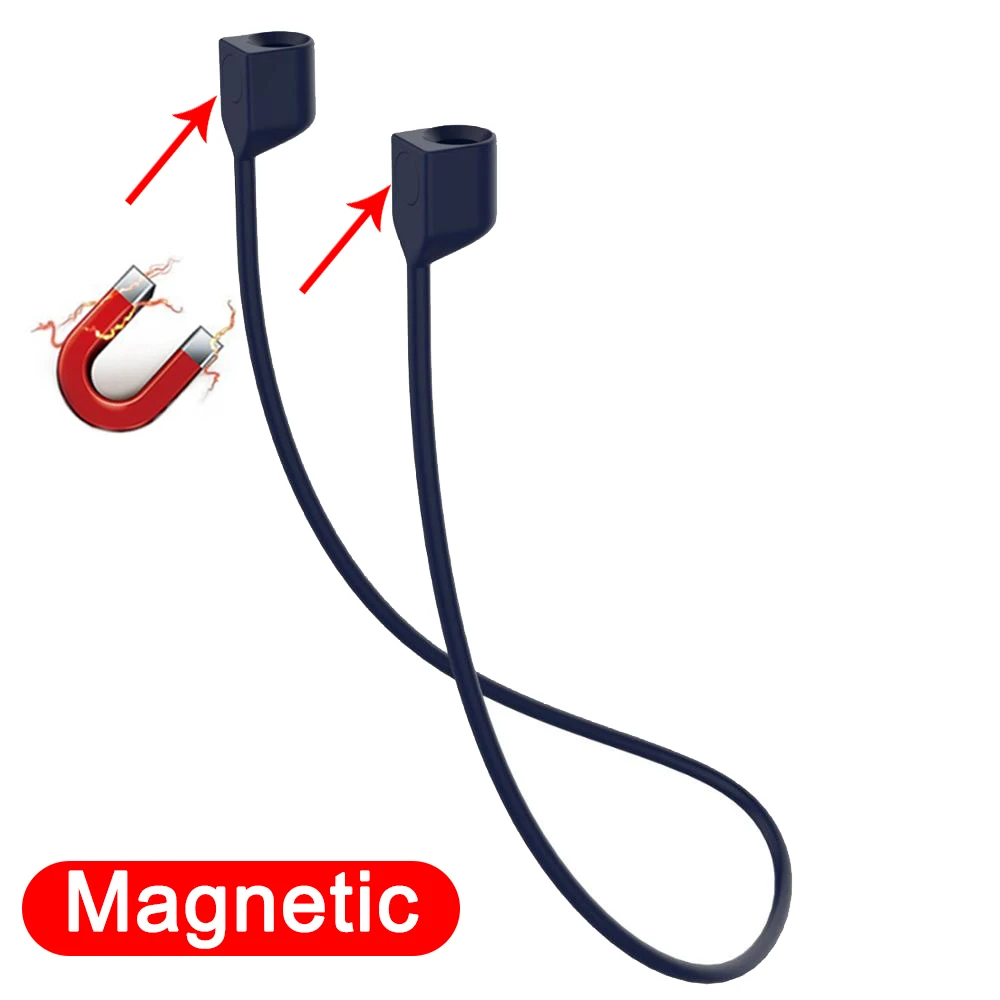 Weiche Silikon-Anti-Verlust-Magnetseil-Ohrhörer für Apple Airpods 2 1 3 Air Pods Pro Bluetooth Wireless Headphone Earbuds Strap – Detail 20