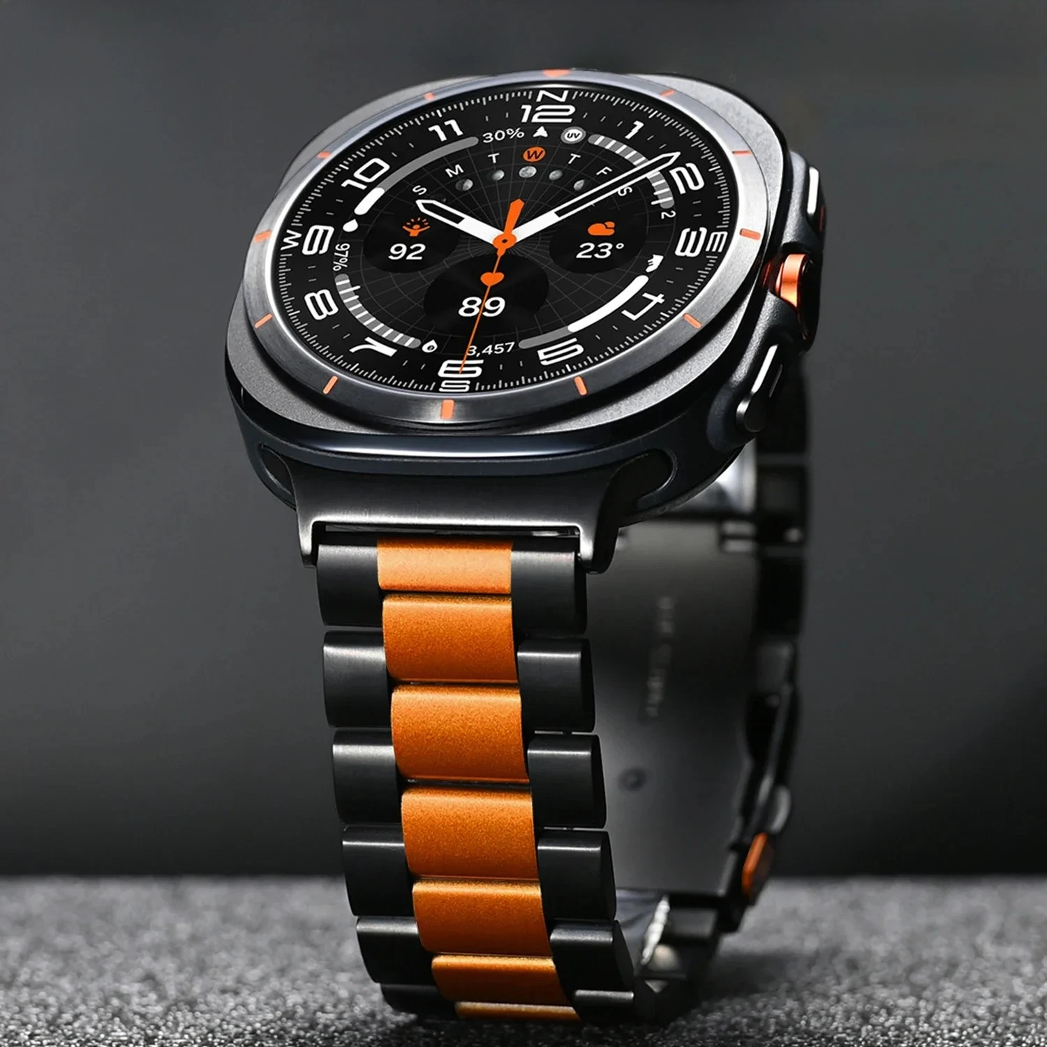 حزام تيتانيوم لساعة سامسونج جالاكسي 7 الترا 47 ملم جالاكسي 2025 حزام معدني بدون فجوة لسوار جالاكسي 8 40 ملم 44 ملم كلاسيكي 46 ملم