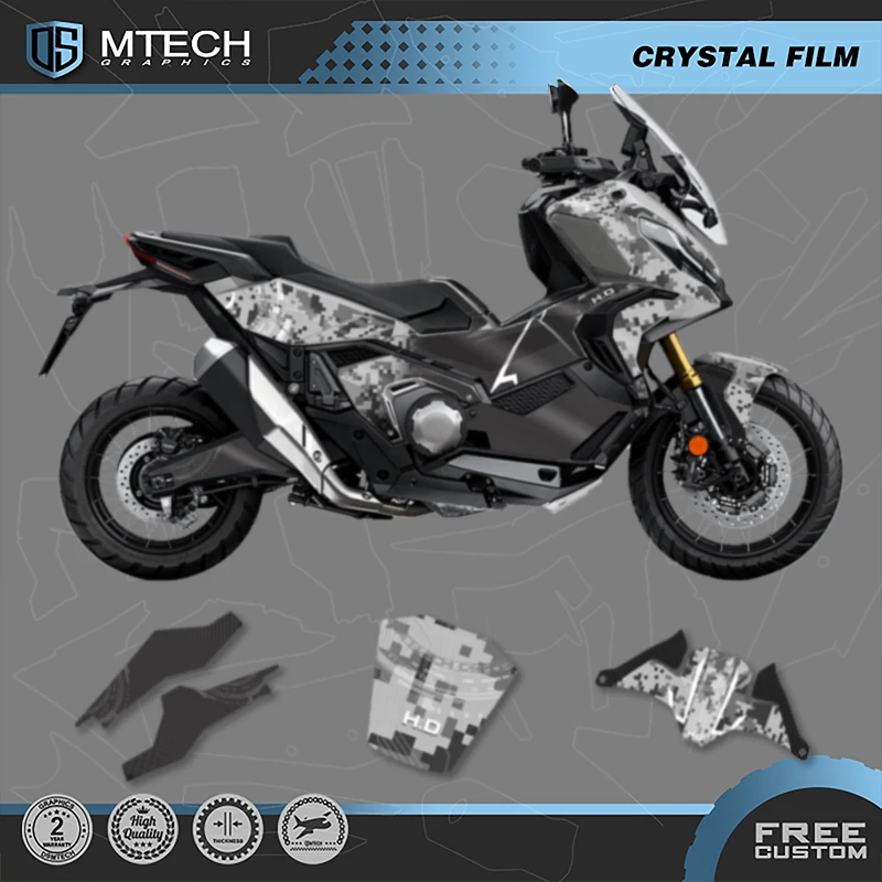 

DSMTECH Custom Motorcycle Graphics Enduro Decals Stickers Kits For HONDA 2021 2022 2023 X ADV 750 2023-2021 ADV 750 X -1