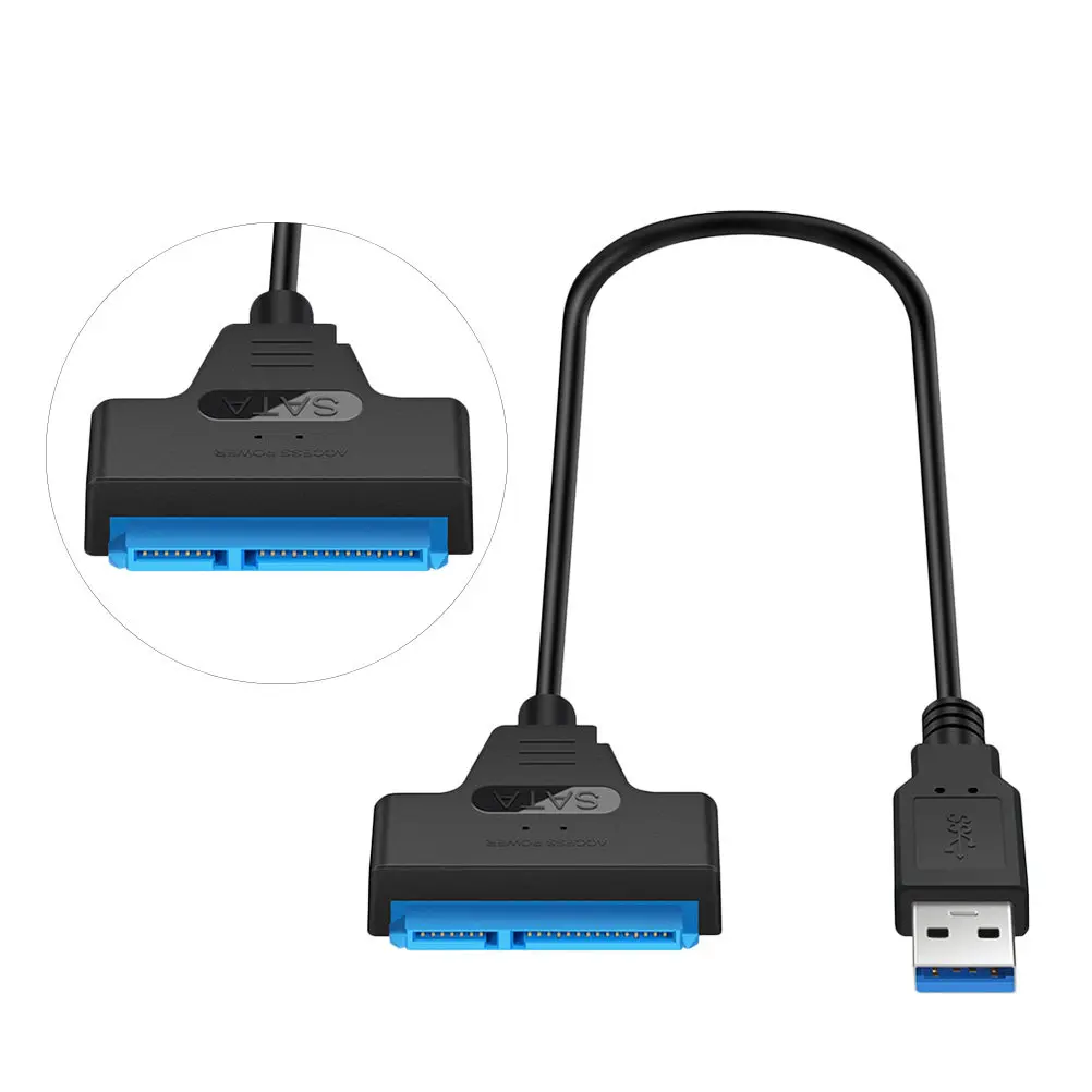 External Hard Disk Converter Cable 2.5 Inch USB 3.0 Data Transfer Adapter Backup Copy Tool for Laptop Converter Cable