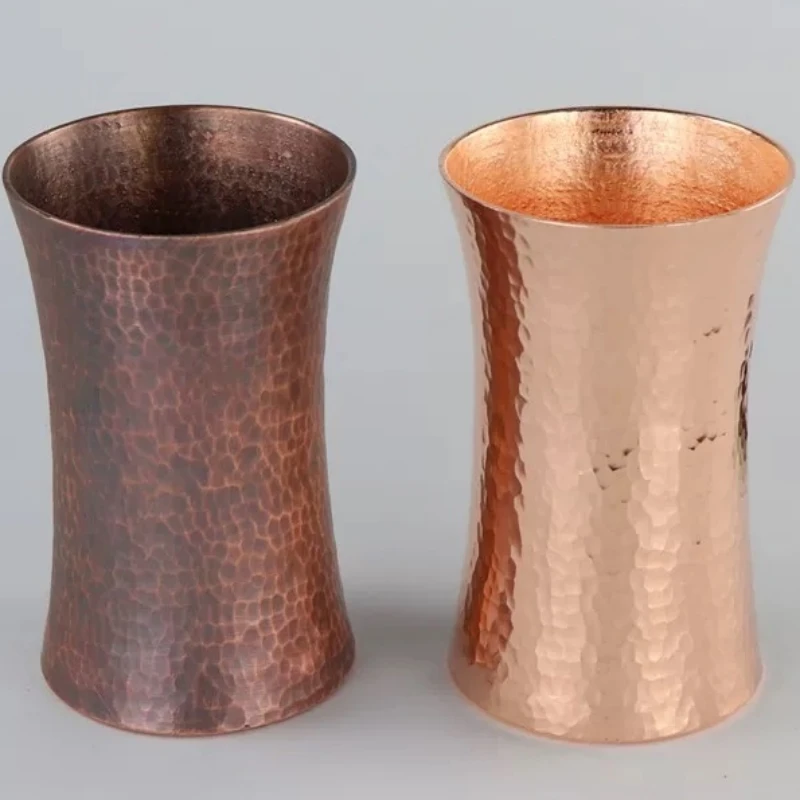 

Винтажная кофейная чашка из чистой меди, текстура молотка с гравировкой ручной работы, 300 мл, стакан для пива, московский мюл, кружка для молока, посуда для чая и воды