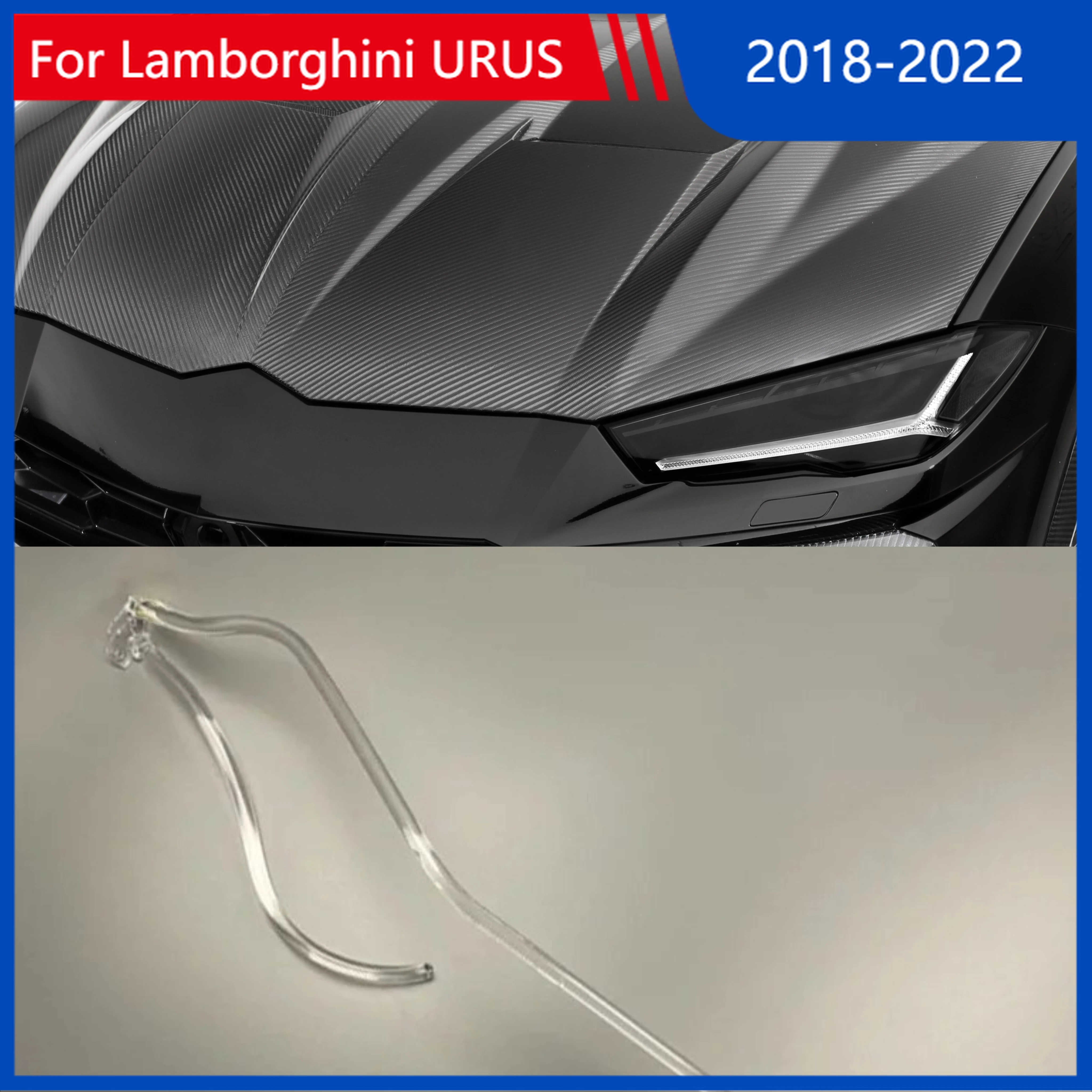 

For Lamborghini URUS 2018-2022 Lamp Tube Ballast Light Source Module Car Headlight DRL Light Guide Strip White Light Angel Eyeas