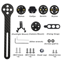 Bike Carbon Speedometer Stents,Extender Bracket,Carbon Fiber Bicycle Integrated Handlebar Stopwatch Seat Holder For Garmin,Wahoo