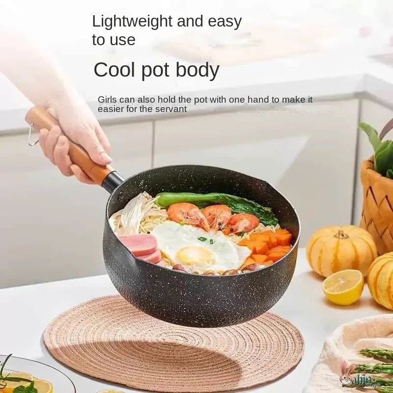 

Multifunctional Milk Pot Wheat Stone Pot Stew Soup Noodle Pot Children's Auxiliary Non-stick Pan Non Stick Pots for Cooking