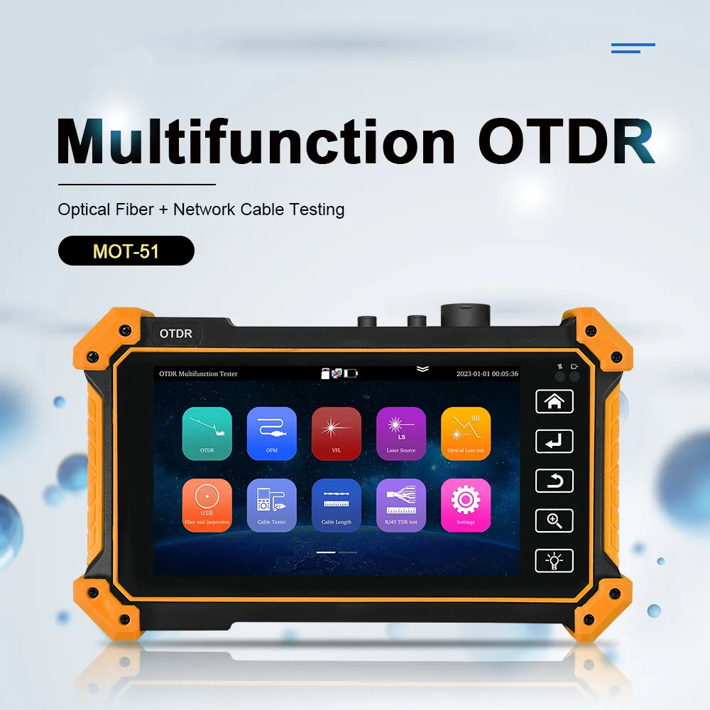 Active Fiber Live Test MINI OTDR 1550nm 24/26/28dB Optic Fiber Reflect Event Map Ethernet Cable Tester RJ45 Tracker