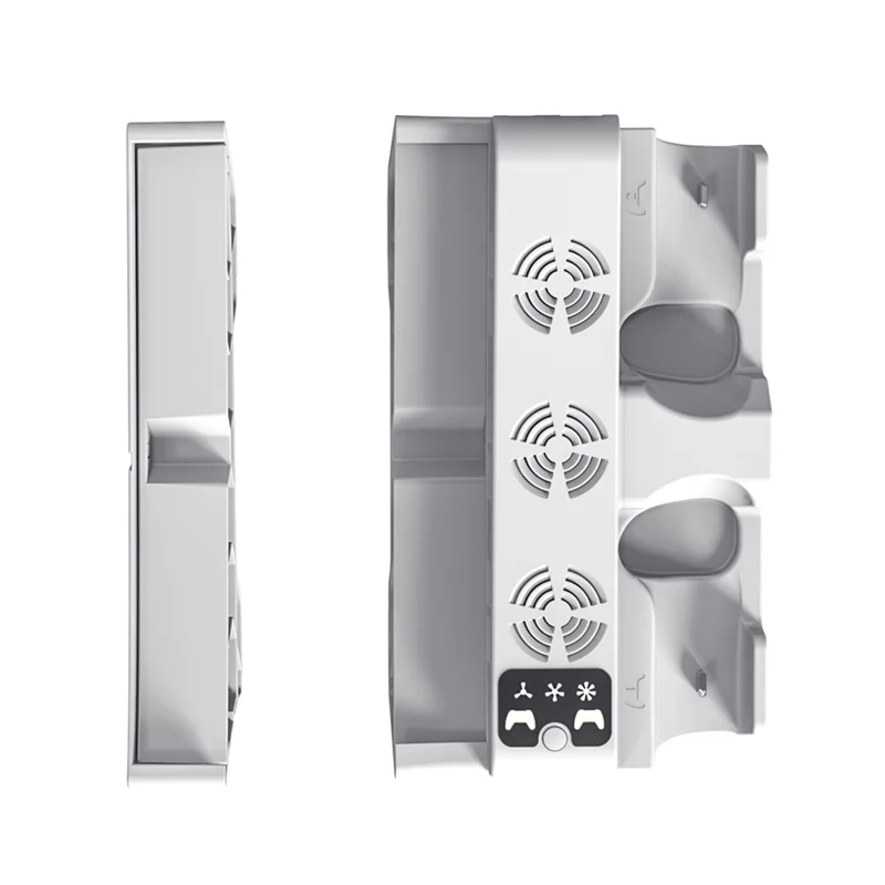 Dependable-For PS5 Slim/PS5 Pro Station With 3-Level Cooling Fans Dock Stand, PS5 Accessories Controller Charging Station Holder