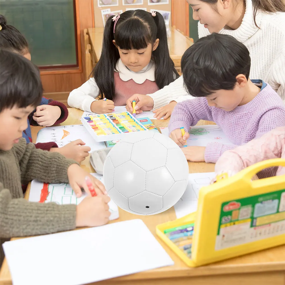 

Doodle Football White PVC Blank Soccer Balls for Crafts Unfinished DIY Paintable Bulk Parent-child Activity Smooth Edge