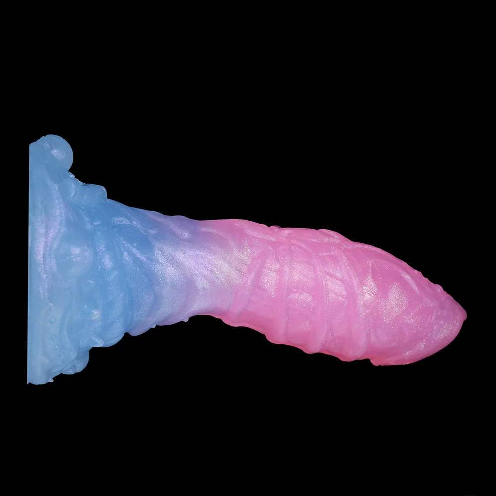 NYOTA Soft Silicone Anal Plug Textured Animal Dildo With Strong Suction Cup Four Size Luminous Penis Dick Masturbation Sex Toys