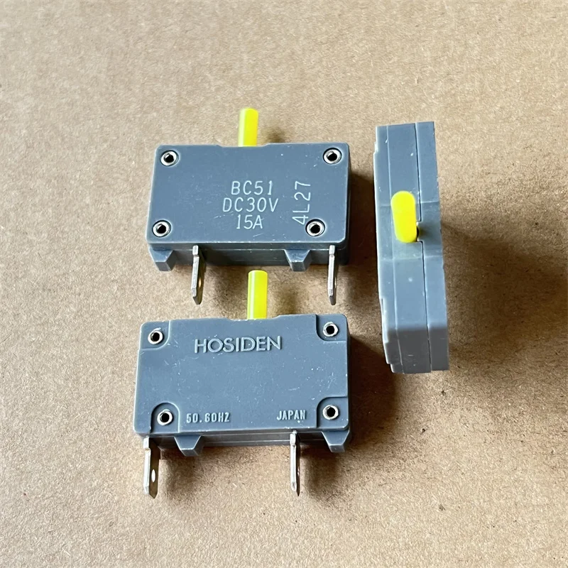 2PCS BC51 DC30V 15A imported HOSIDEN overload protector, circuit breaker switch, genuine,