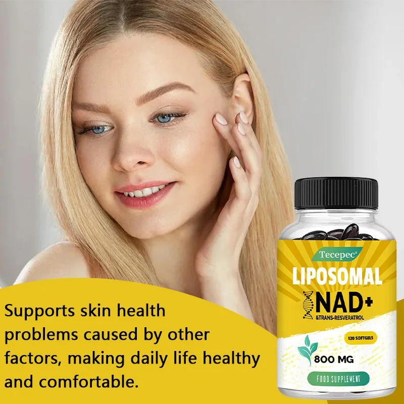 مكمل الدهون NAD+ 800 ملغ - مستويات الطاقة المتوازنة والصحة التمثيلية - مكمل NAD لمكافحة الشيخوخة