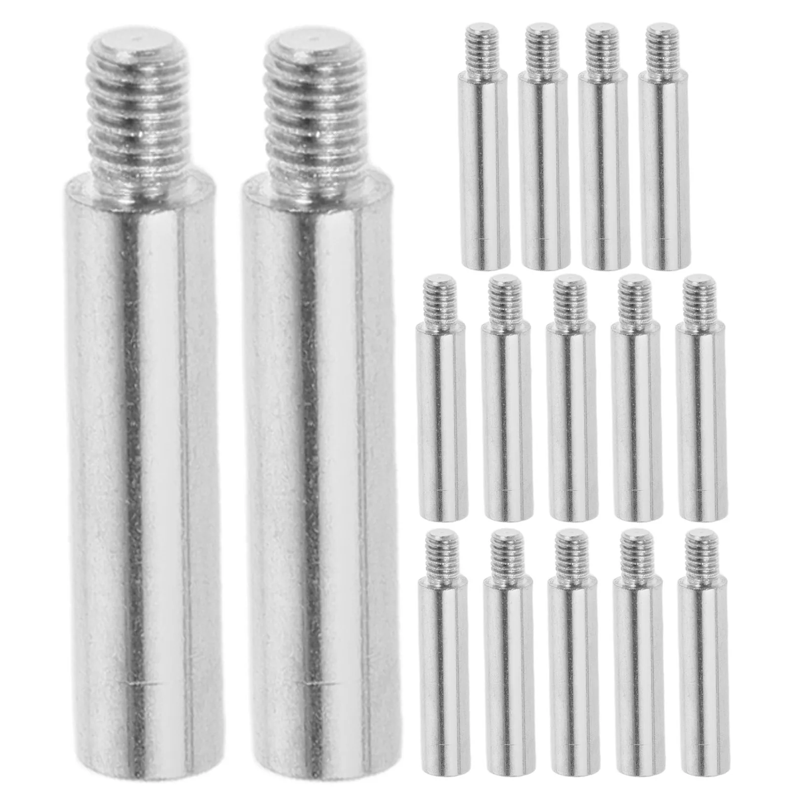 16Pcs Metal Music Box Threaded Metal Rods Key Extension Spindle Musical Parts Repair Thick Wood Solution