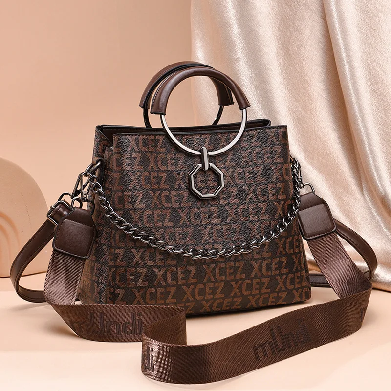 

Fashionable Large Capacity Women's Bag Versatile Simple Design 2024 New Style Handbag Elegant Feel Suitable for Valentine's Day