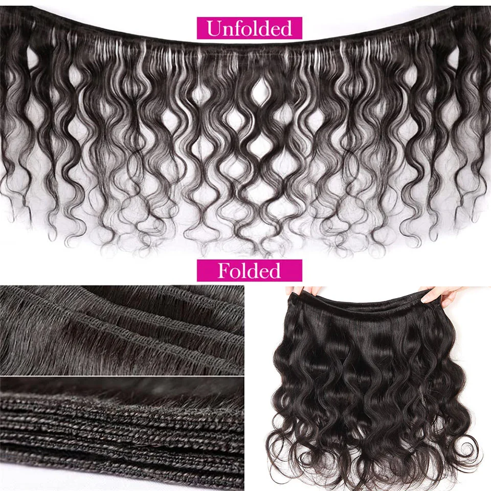 28 30 32 นิ้ว Body Wave Human Hair Bundles บราซิล 10A ดิบ 100% Human Hair Bundles คุณภาพสูง Hair Extensions สําหรับผู้หญิง