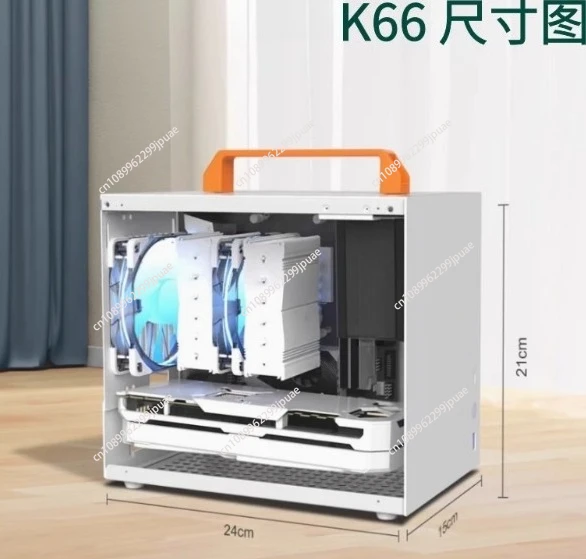 

K66 Youth Edition ITX Small Case, Portable Desktop Esports Computer Host Case