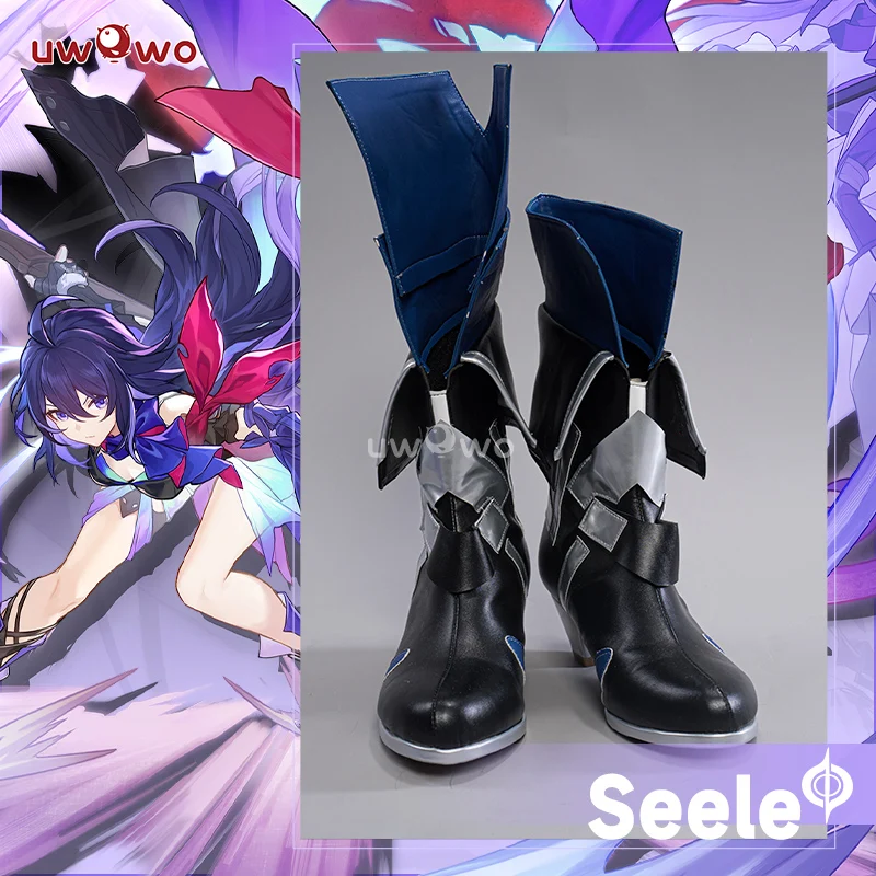 LAST BATCH UWOWO Honkai: Star Rail Seele Cosplay Shoes スターレイル Honkai Star Rail Cosplay Seele Boots Outfit Footwear