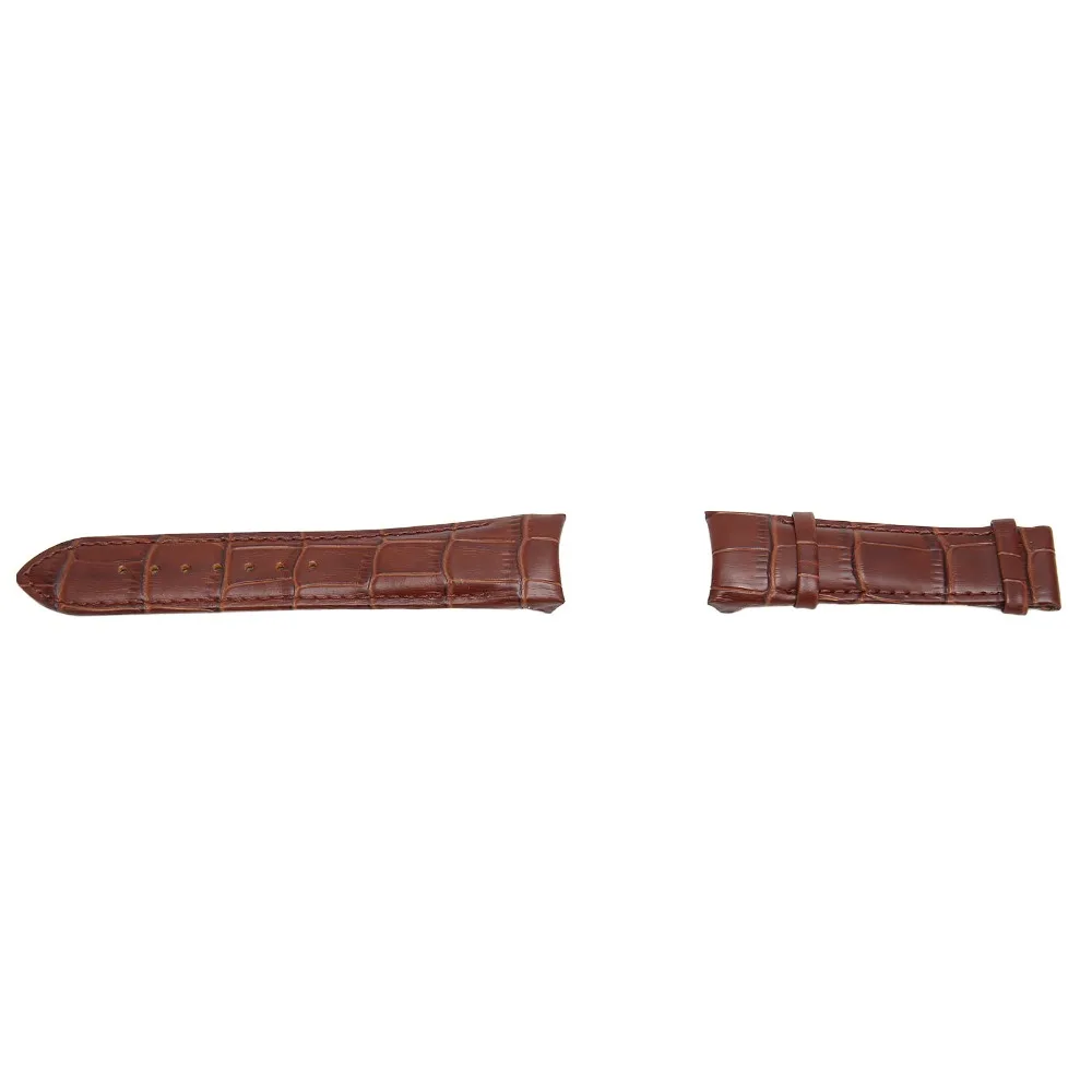 Thickness Brown Leather Watch Straps Leather Max Wrist 8in Leather Wristwatch Band Genuine Leather Watchband For Men