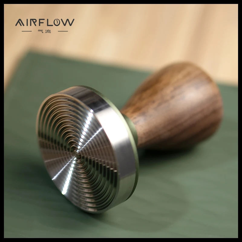 

AIRFLOW 58mm Espresso Tamper Barista Coffee Tamper with Stainless Steel Concentric Circles Flat Bottom Tampers