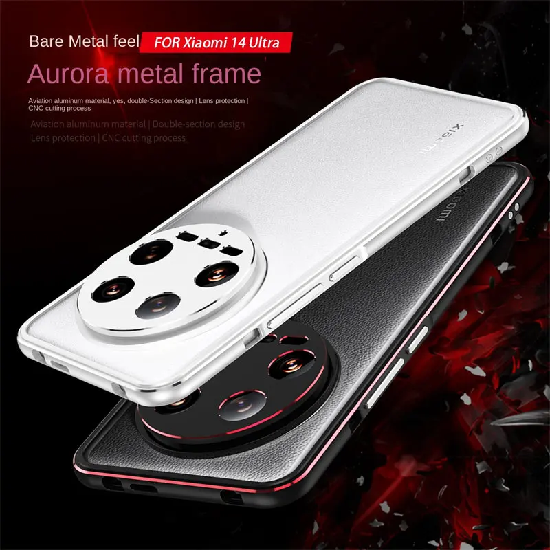 Paraurti per Xiaomi 14 Ultra 14 Ultra Metal Case Armor copertura antiurto in lega di alluminio per Xiaomi Mi 14 Ultra Xiaomi14Ultra