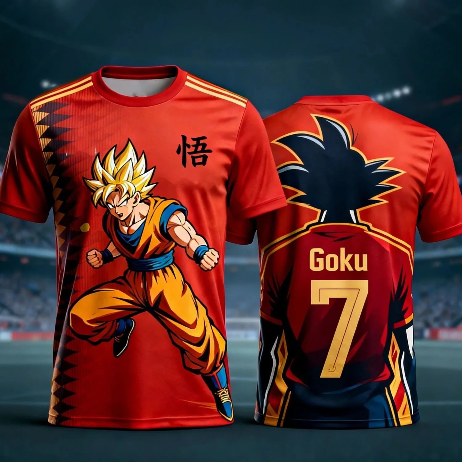 2026 Sommer-Familien-Set mit Anime-Charakteren, 3D-Druck, Unisex, Alltag, Sport, Fußballtraining, Lässiges, dünnes, schnell trocknendes T-Shirt – Detail 9