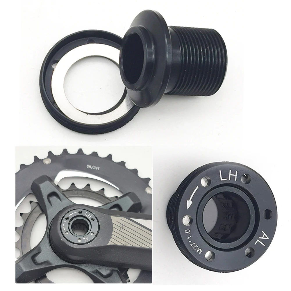 Bike Crank Arm Bolt Kit Self-Extracting Spare Dub Crank Cover M17/M27 Bicycle Crank Arm Cap Kit Crankset Screws for SL-K MegaExo