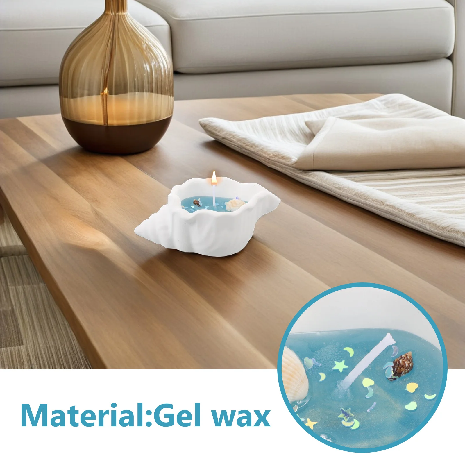 ديكور عطري على شكل محارة معطرة يدويًا لغرفة النوم والمكتب ورائحة تدوم طويلاً للديكور الداخلي